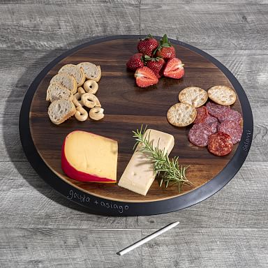 Natural Wood Round Charcuterie Boards